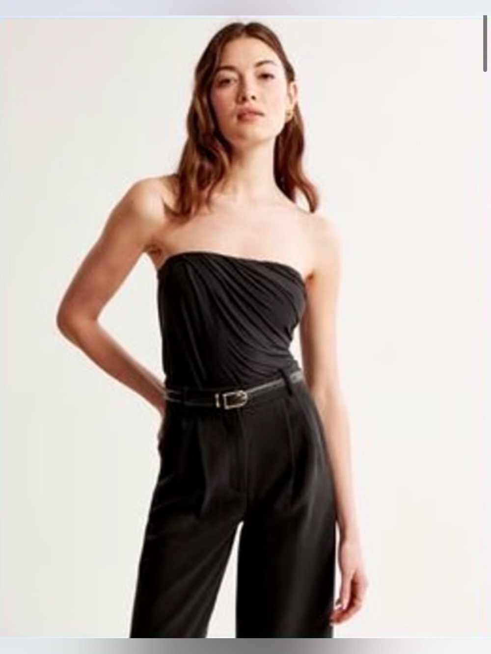 NWT A&F Soft Matte Ruched Tube Top